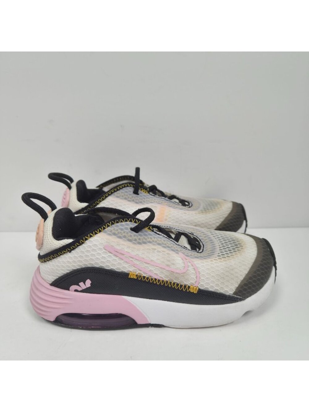 Nike Air Max 2090 Kid's Pink Black Sneakers CU2092-104 US Size 10C
